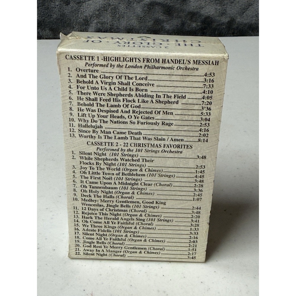 The Glory of Christmas London Philharmonic Orchestra 2 Cassette Set Sealed New - Picture 2 of 2